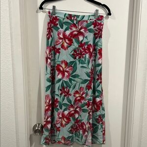 Show Me Your MuMu Green A-Line Midi Skirt Resort Wear